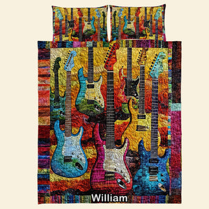 Personalized Gifts For Guitar Lovers Quilt Bedding Set Special Line 06QNQN301224-Homacus