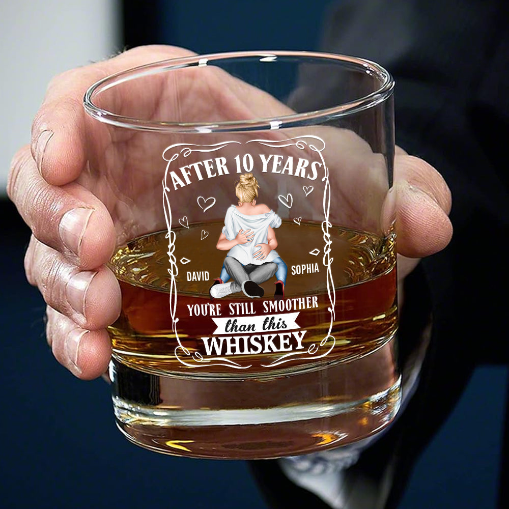 Personalized Gifts For Couple Round Whiskey Glass 04qhtn231224hh-Homacus