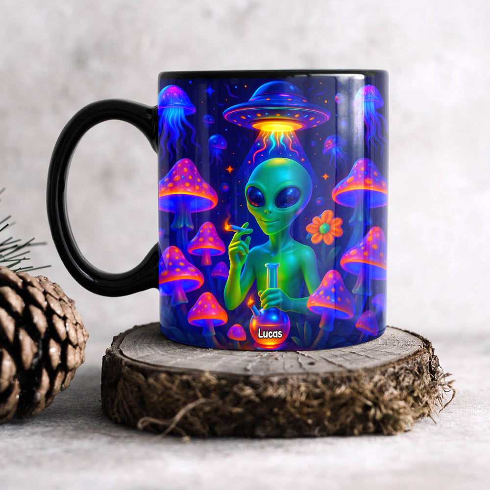 Smoking Alien Mug - Personalized Gifts For Weed Lovers 01totn100625-Homacus