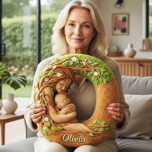 Forest Mom Alphabet Custom Shaped Pillow - Personalized Gifts For Mother 01huta221225-Homacus