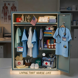 Nurse Personal Locker Light Box, Personalized Gifts For Nurse 01qhdt201225-Homacus