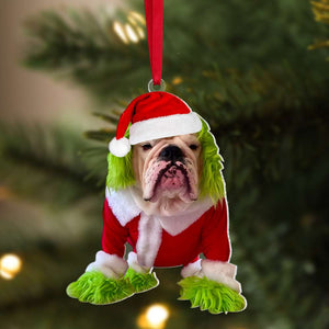 Custom Face Photo Gifts For Dog Lovers, Christmas Acrylic Ornament 01HUMH081024-Homacus