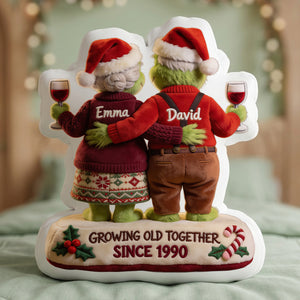 Growing Old Together Pillow - Personalized Gifts For Couple 03PGTA231026-Homacus