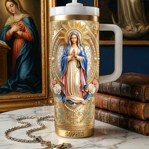 Virgin Mary Tumbler - Personalized Gifts For Christian Tumbler 01NAQN130226-Homacus