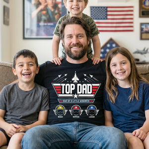 Dad And His Little Pilots Shirt - Personalized Gifts For Dad 01TYTN160526-Homacus
