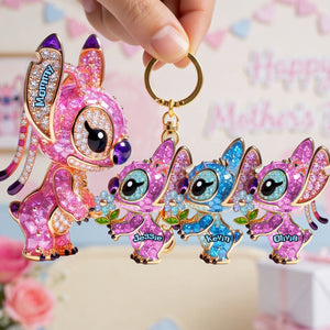 Alien Mom and Kids Keychain - Personalized Gifts For Mother's Day 01ohta160326-Homacus