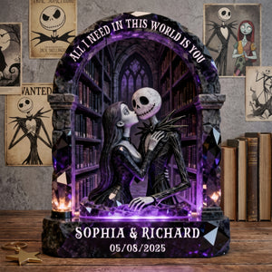 Gothic Couple Acrylic Plaque - Personalized Gifts For Couple 05toqn070126-Homacus