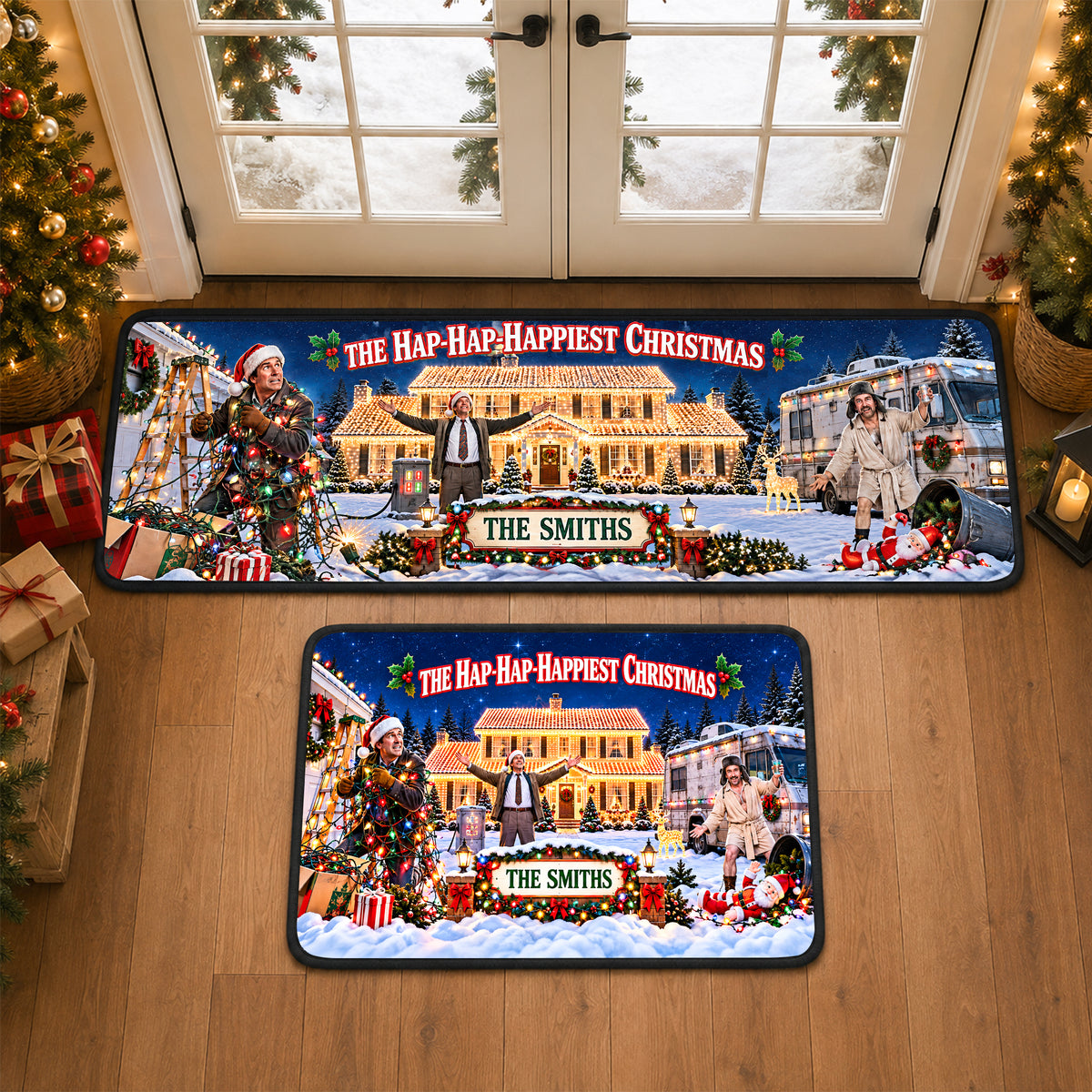 The Happiest Christmas Runner Rug - Personalized Funny Gifts For Movie Lovers 05haqn240926-Homacus