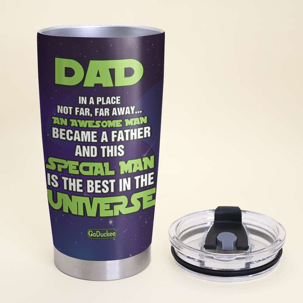 Personalized Gifts For Dad Tumbler Best Dad In The Universe 04QHHN020622-Homacus