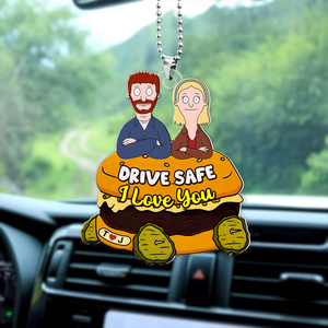 Personalized Gifts For Couple Car Ornament, Drive Safe I Love You 05tgpu080125hg-Homacus