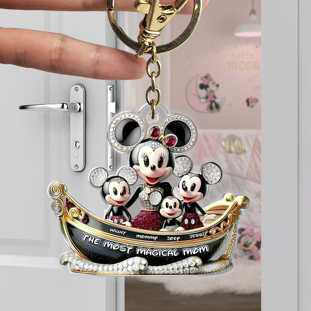 Mom Keychain - Personalized Gifts For Mom Keychain 02TGLU180425-Homacus