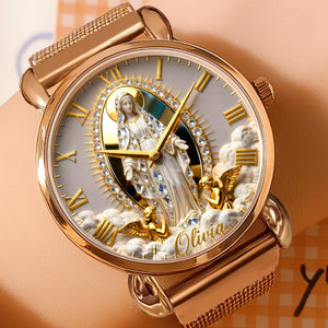 Virgin Mary Mesh Strap Quartz Watch – Personalized Gifts For Christian 04tgqn090126-Homacus
