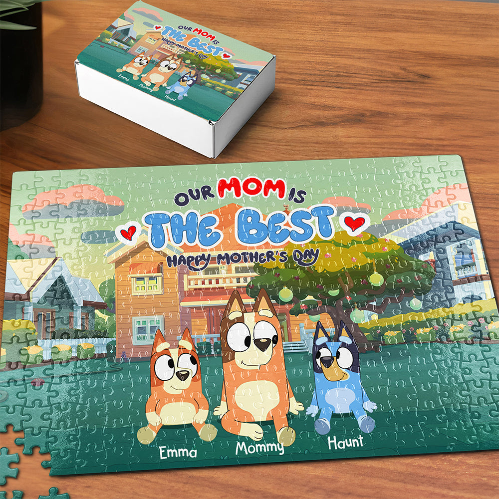 Personalized Gifts For Mom Jigsaw Puzzle, Our Mom Is The Best 02OHLU180325-Homacus