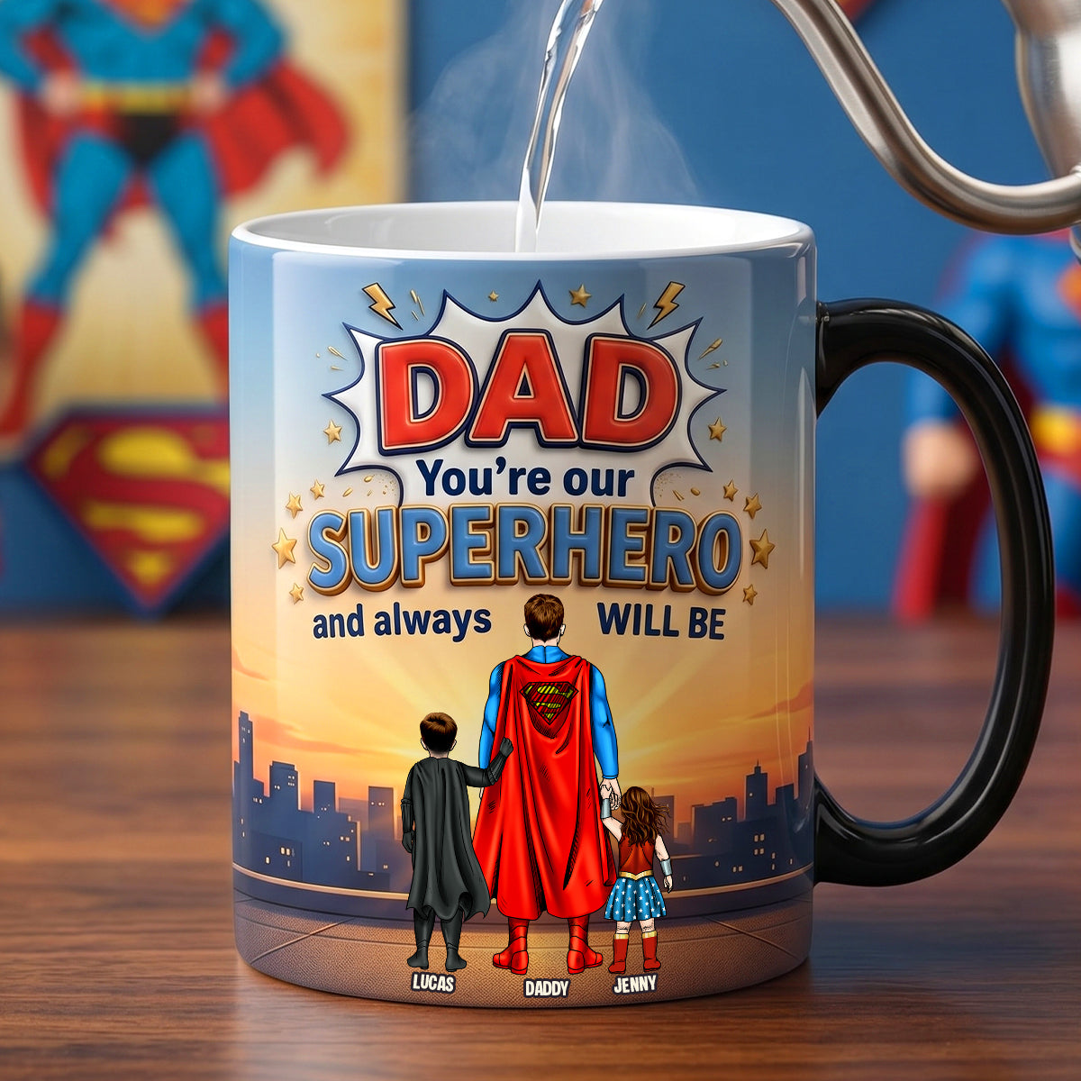Best Dad Ever Magic Mug - Personalized Gifts For Dad 01NATN060526-Homacus