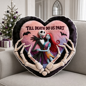 Spooky Couple Pillow - Personalized Christmas Gifts For Couples 03ttqn091026-Homacus