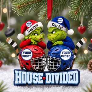 House Divided Mischievous Sport Duo Christmas Ornament - Personalized Gifts For Couple 02hulu081026-Homacus