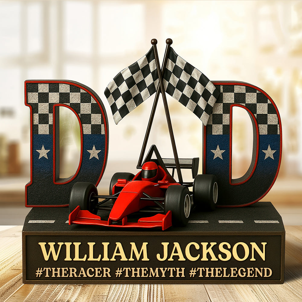 Racing Dad Acrylic Plaque - Personalized Gifts For Dad 05qhqn090525-Homacus