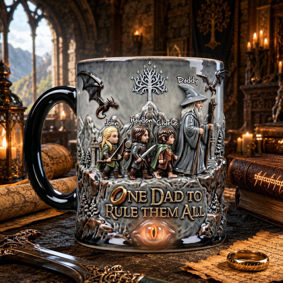 Fantasy Squad Dad Magic Mug - Personalized Gifts For Dads 06QHLU070526-Homacus