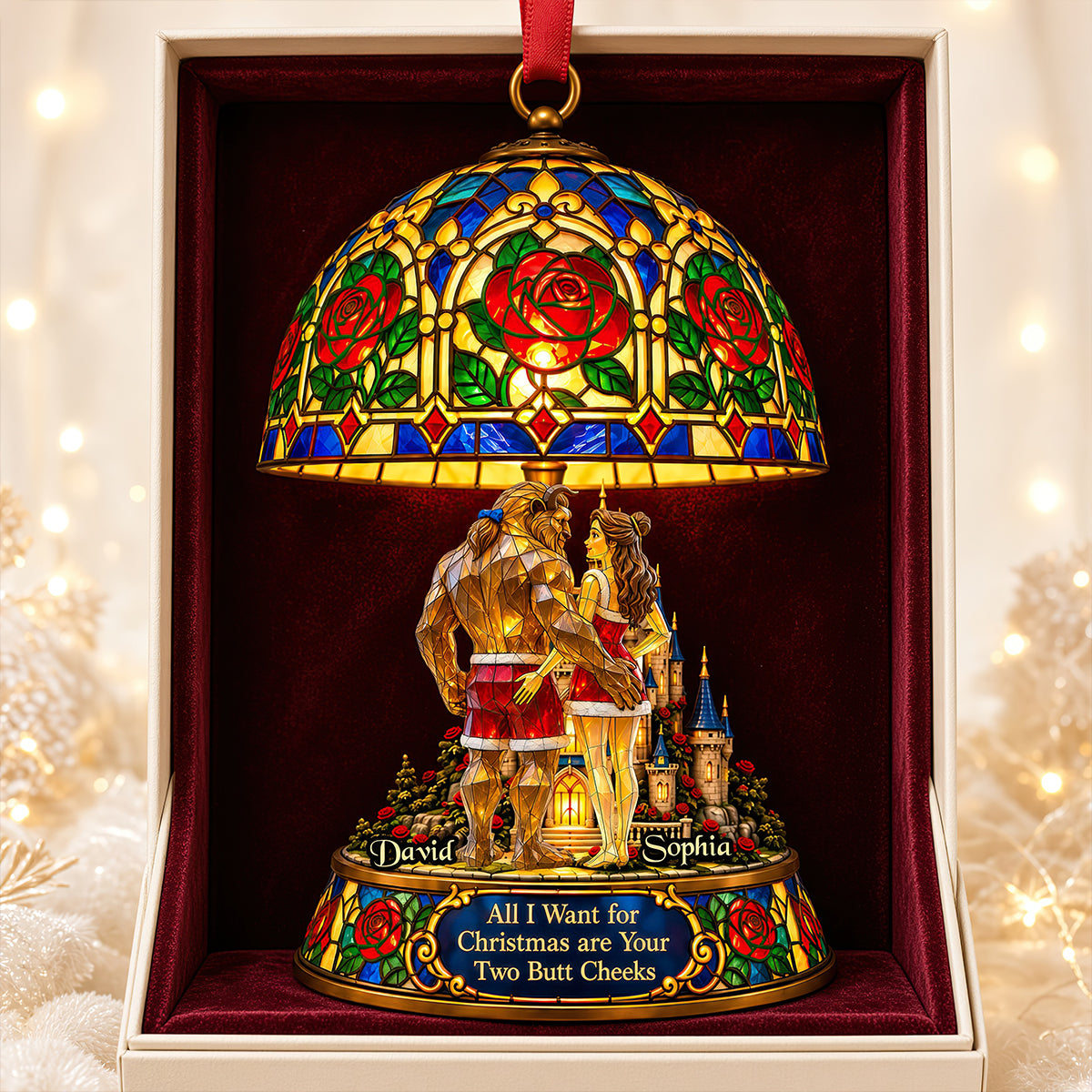 Naughty Fairy Tale Couple Christmas Ornament - Personalized Gifts For Couple 07ohdt231026-Homacus