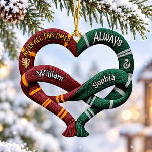 Two Houses One Heart Christmas Ornament - Personalized Gifts For Couple 01toqn220926
