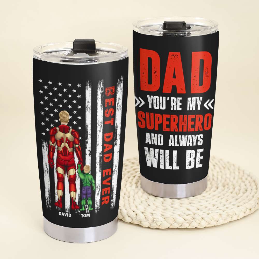 American Dad Tumbler Personalized Gifts For Father's Day 03natn180423tm-Homacus