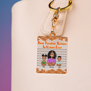 Personalized Gifts For Mom Keychain Mother's Day Best Partner In Crime 03KAMH030325PA-Homacus