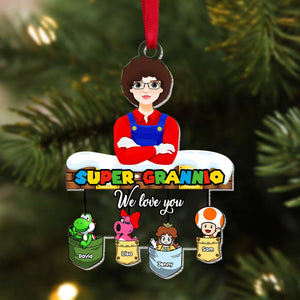 Personalized Christmas Gifts For Super Grannio Acrylic Ornament 02KAMH091024PA-Homacus