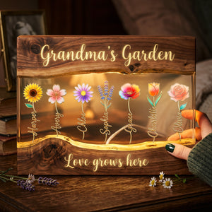 Mom's Garden Light Box - Personalized Gifts For Mothers 03pata150426-Homacus