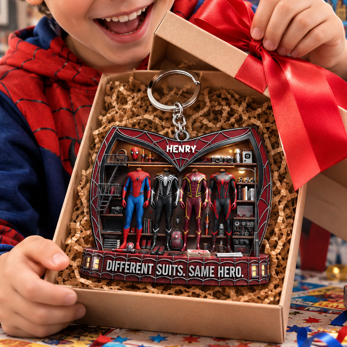Masked Hero Collection Keychain - Personalized Gifts For Kids 05todt040826