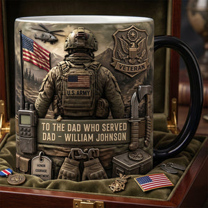 Proud Veteran Dad Magic Coffee Mug - Personalized Gifts For Dads 04TYDH290426-Homacus