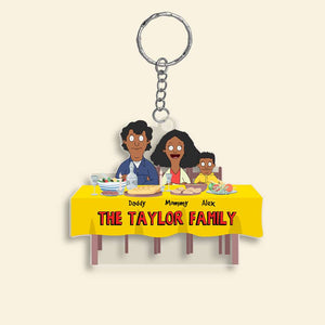 Personalized Gifts For Family Keychain Family Meal 04OHMH261224HG-Homacus