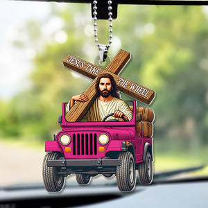 Gifts For Christian Car Ornament 05ohtn070125 Jesus Take The Wheel-Homacus