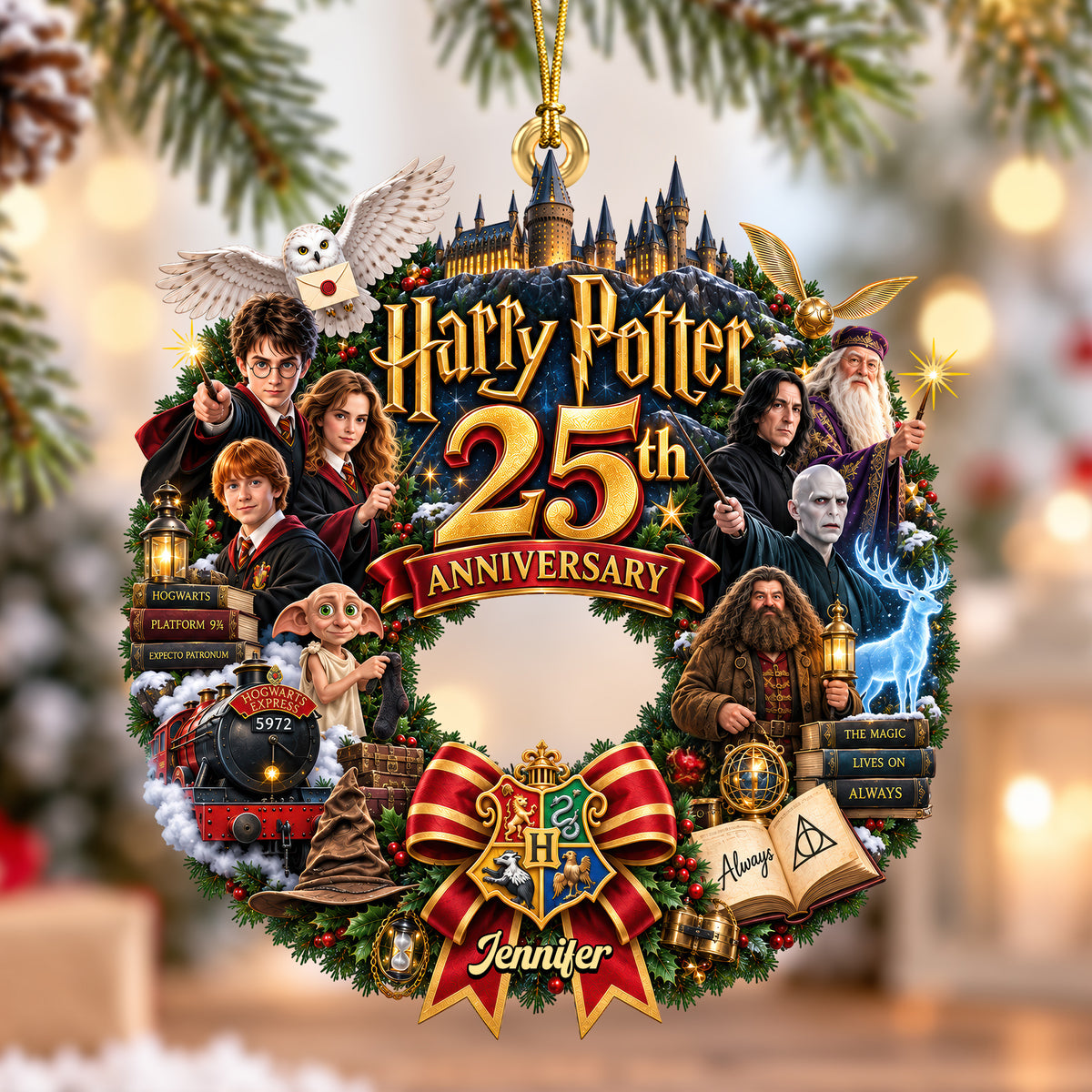25 Years of Enchanted Memories Ornament -Personalized Gift For Fantasy Lovers 05OHQN230926