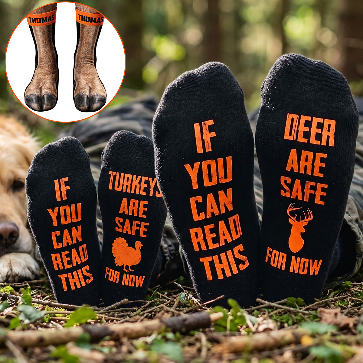 The Hunting Legend Socks - Personalized Gifts For Hunting Lovers 04huta210926