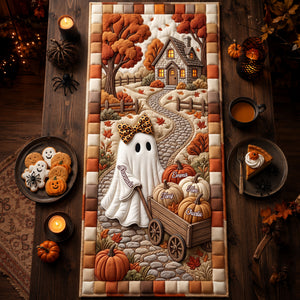 Grandma Halloween Quilted Table Runner - Personalized Gifts For Halloween 01pglu020926