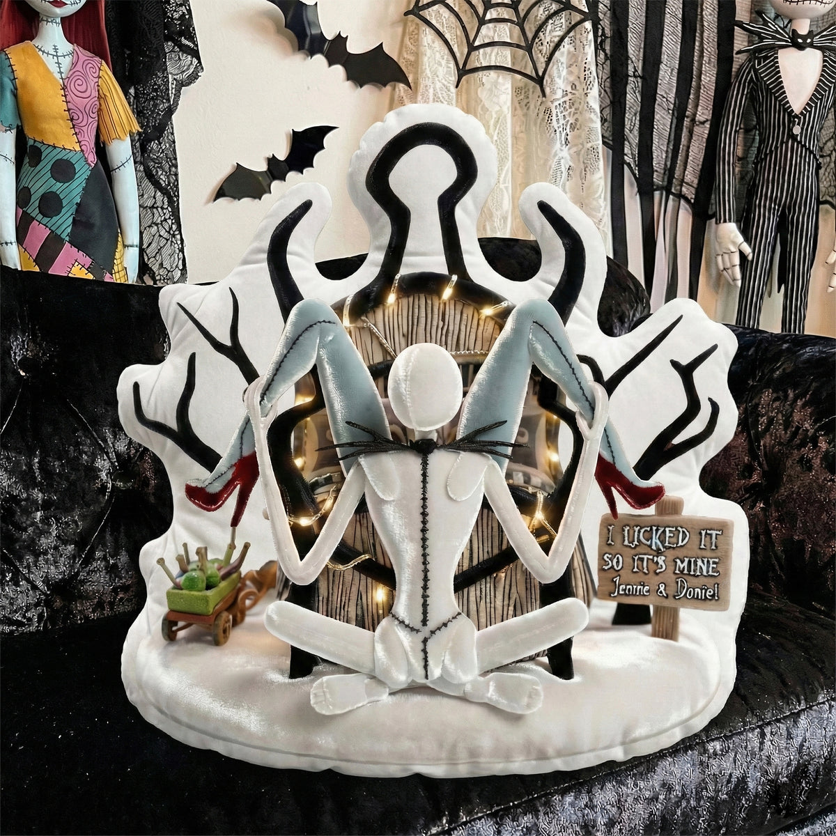 Cheeky Skeleton Couple Pillow - Personalized Gifts For Couple 01tglu181225-Homacus