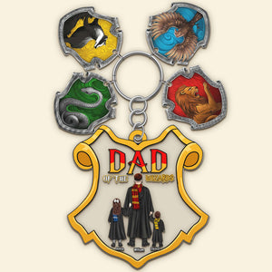 Personalized Gifts For Dad Keychain With Charms 06KAQN230524TM-Homacus