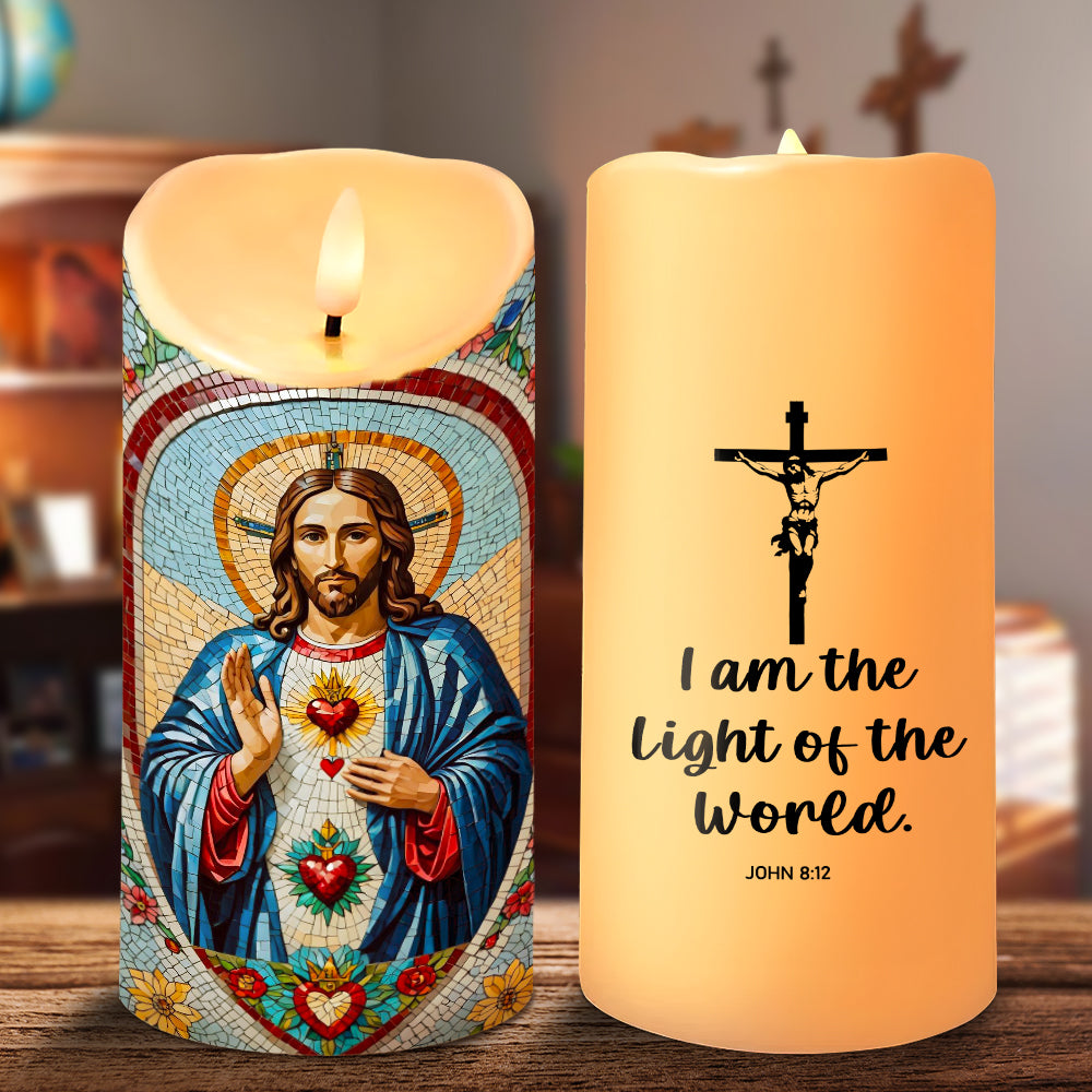 Light Of The World LED Candle - Gifts For God Lovers 01humg160725-Homacus