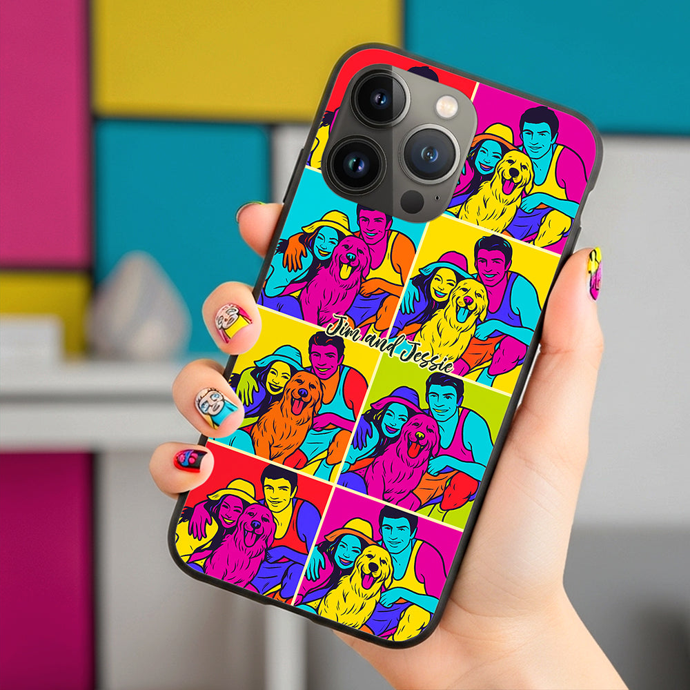 Couple Art Phone Case Personalized Gifts For Couple 02NATA230825-Homacus