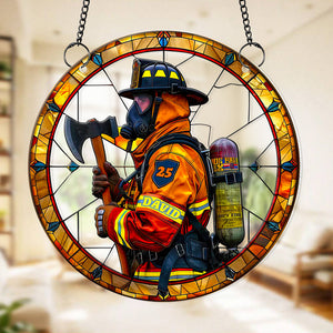 Personalized Gifts For Firefighter Suncatcher Ornament 05ACDT280824-Homacus