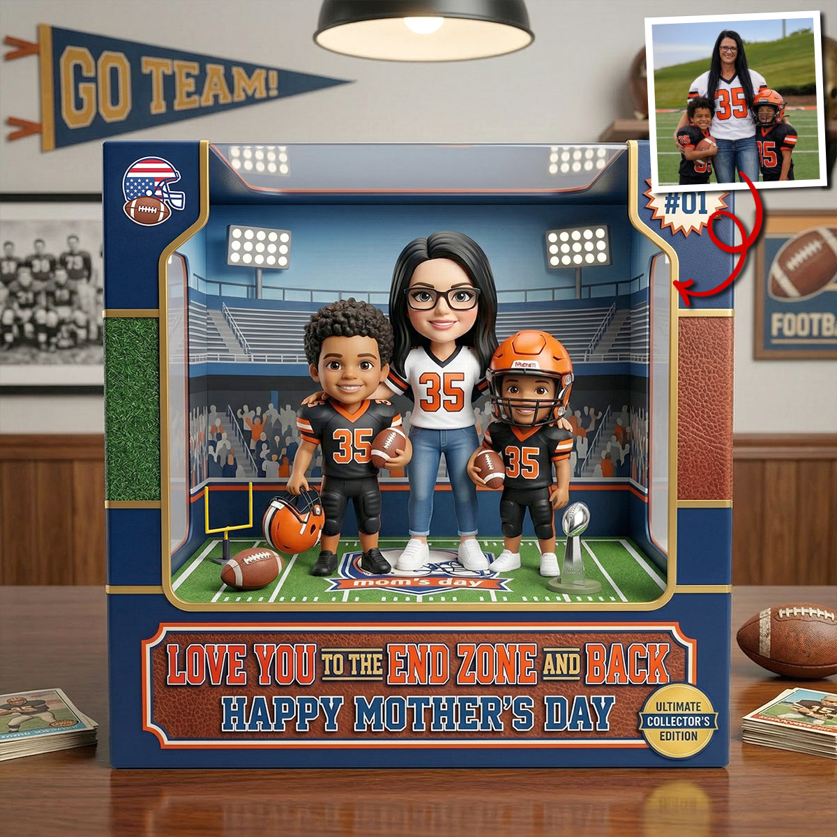 Custom Photo American Football Acrylic Plaque - Gifts For Mother 01hutn270326-Homacus