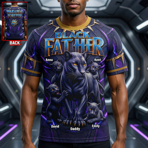 Predator Dad And Kids Shirt - Personalized Gifts For Father's Day Shirt 02HUQN080526-Homacus