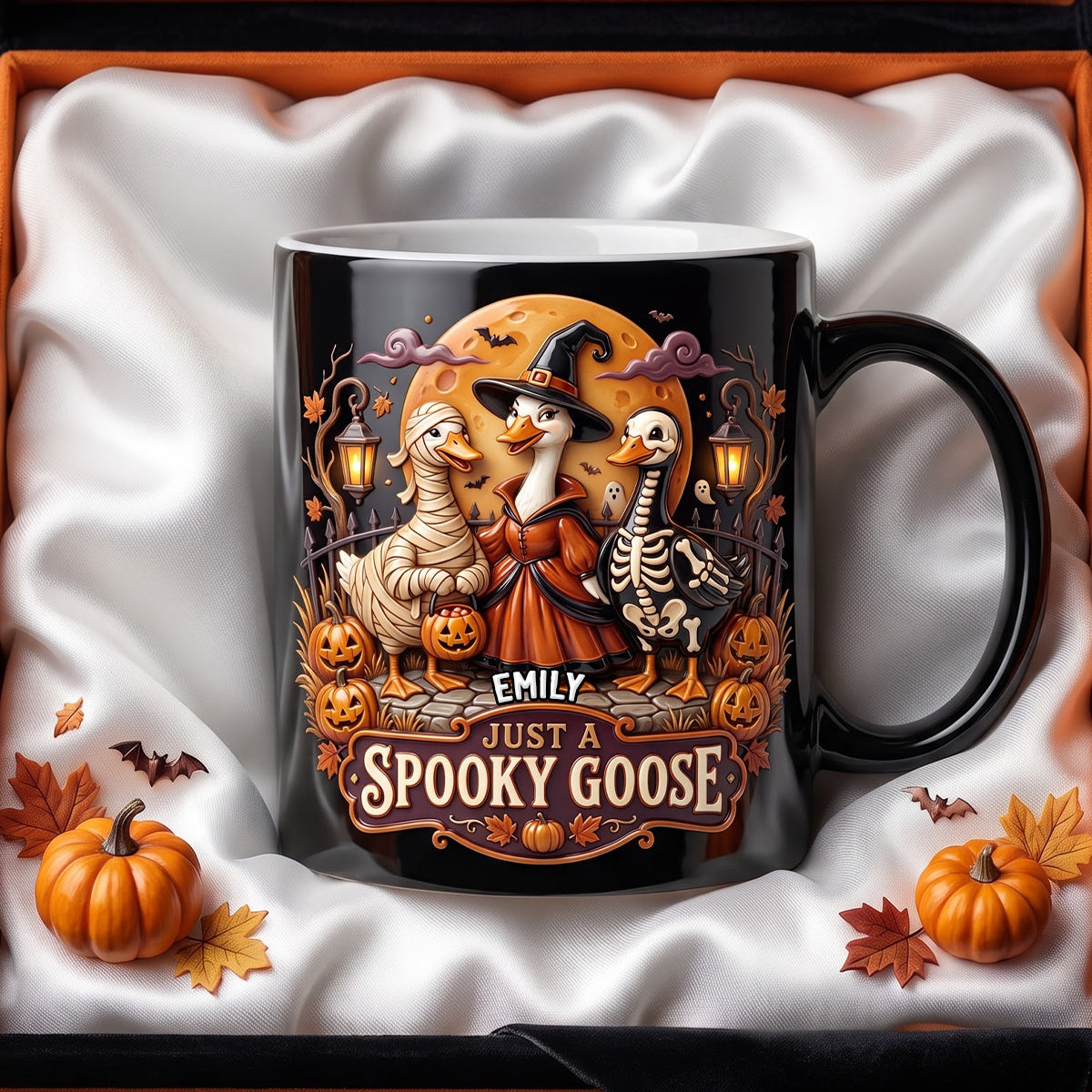 Just A Spooky Goose Magic Mug - Personalized Halloween Gifts 05todh170826