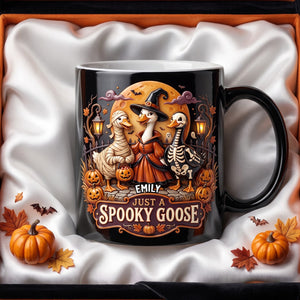 Just A Spooky Goose Magic Mug - Personalized Halloween Gifts 05todh170826