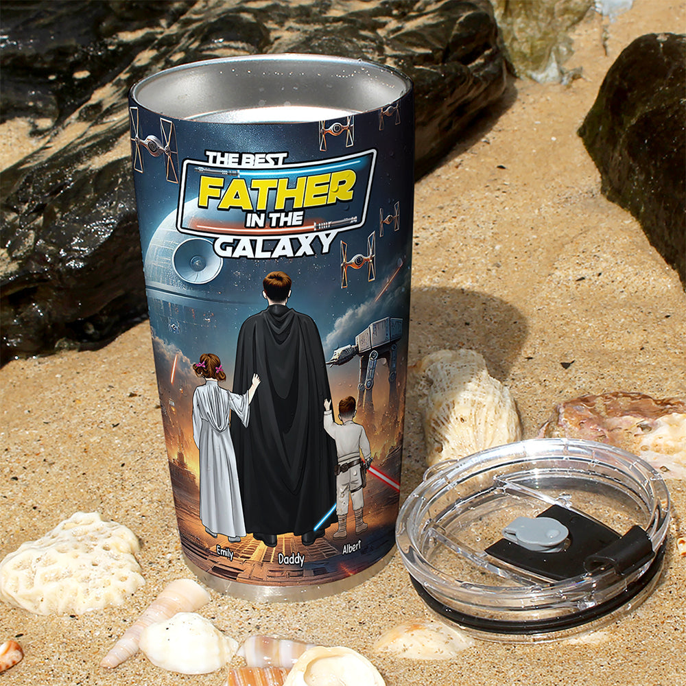 The Best Galaxy Dad Tumbler - Personalized Gifts For Dad 02XQQN250425HHHG-Homacus