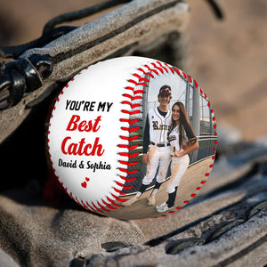 Custom Photo Couple Baseball Lovers Gifts 04TODT041124-Homacus