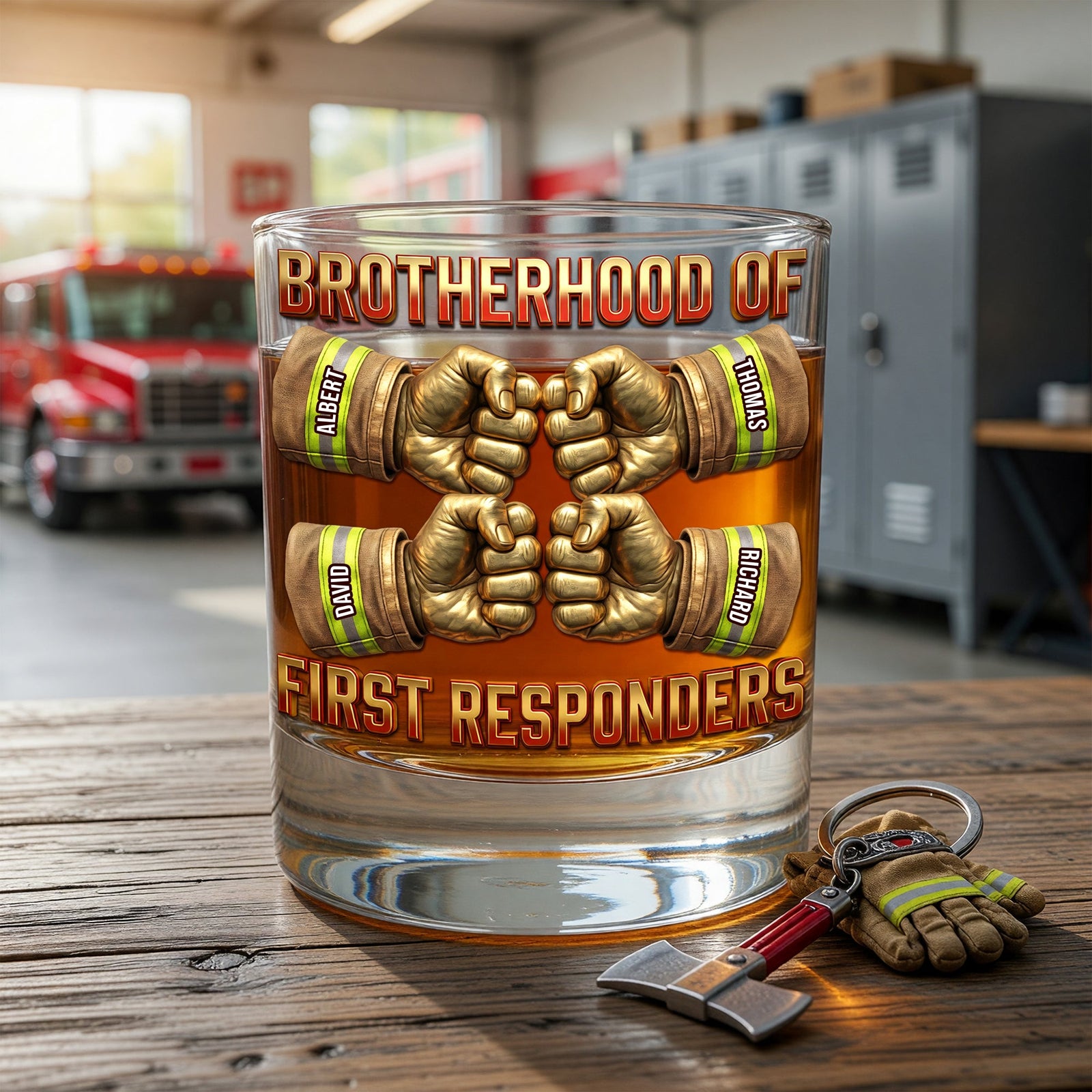 Ultimate Firefighter Brothers Drinking Glass - Personalized Gifts For Brothers 03huqn060626-Homacus