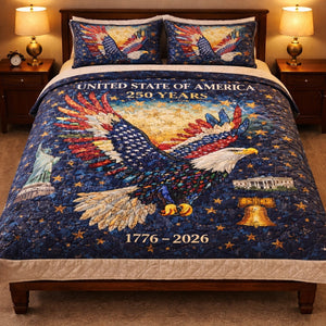 250th Anniversary Quilt Bedding Set Special Line - Gifts For Patriots 03hutn270126-Homacus