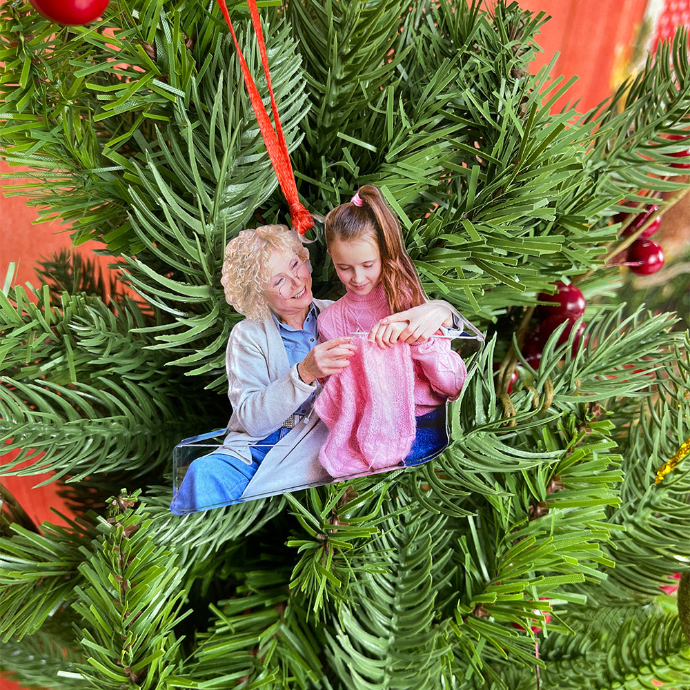 Custom Photo Gifts for Knitters Ornament 135acvp140924-Homacus