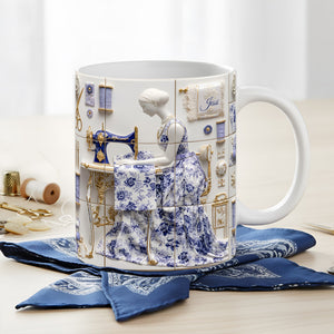 Sew Crafty Girl Coffee Mug - Personalized Gifts For Sewing Lovers 03TGLU151125-Homacus